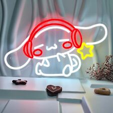 Dimmable Red Cinnamoroll Neon Sign Anime Neon Sign For Girls Bedroom Wall Decor picture