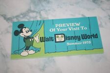 Vintage 1975 Disney World Preview of Your Visit picture