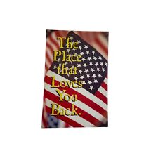 Vintage  Fourth Philadelphia Sunoco Welcome America Flag Non Topographical Stand picture