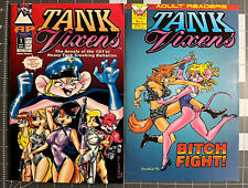 TANK VIXENS #1 & #4 - 1994-1996 - Venus Comics - Antarctic Press - RARE picture