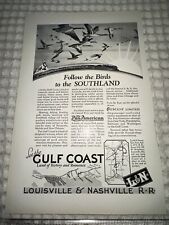 Louisville and Nashville ￼￼( Print Ad ) 1927, Follow The Birds To The Southland picture