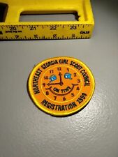 Vintage 1999 Northeast Georgia Girl Scout Council On Time Registration Patch A4 picture