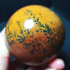 RARE 313G Natural Polished Jade Tree Agate Crystal Sphere Ball Healing A3514 picture