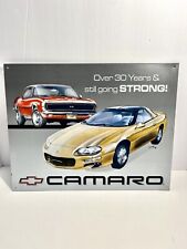 Vintage 90’s Chevy Camaro Metal Sign Good Condition picture