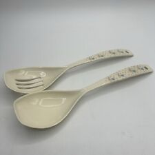 Vintage Country Duck Goose Serving Spoon Slotted Set Cottagecore picture