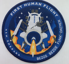 Original Blue Origin First Human Flight Mission Patch Bezos 3.5” picture