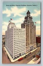 Houston TX, Niels & Millie Esperson Building, Texas Vintage Postcard picture