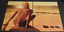 2001 Print Ad Topless Beauty Beach Warm Gold Jewelry Necklace Lady art Ocean 18k picture