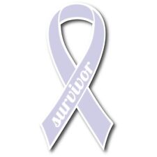 Magnet Me Up Periwinkle Esophageal and Stomach Cancer Survivor Ribbon Car Magnet picture