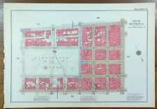 Vintage 1934 GREENWICH VILLAGE WASHINGTON SQ MANHATTAN NEW YORK CITY Map BROMLEY picture