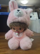 BEBICHHICHI BABY Bunny Monchhichi Doll Toy 5.75” Pink picture