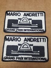 Lot of 2 Vintage Mario Andretti Grand Prix International Patches picture