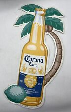 Corona Extra BEER SIGN Tin Palm Tree Bottle w/ Lime 24