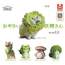 Animal Attraction Vegetable fairy Mascot Capsule Toy 5 Types Full Comp Set Gacha picture