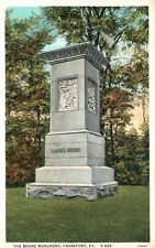 Vintage Postcard The Boone Monument Daniel Boone Tribute Frankfort Kentucky KY picture