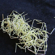 1000 TWIST CONNECTOR PINS 33 mm BRASS CHANDELIER PARTS LAMP CRYSTAL PRISM BEAD   picture