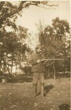 c1920's Hunter with Rifle Gun Boots Jacket Hat Country RPPC Photo Postcard picture
