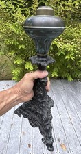 Astral Solar Cornelius Sinumbra Cast Iron & Brass Oil Lamp Converted to Electric picture