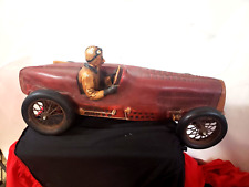 Vintage Bugatti 27” Large Light Model Racing Sport car w/Driver Decorative Toy picture