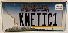 Vanity KINETIC 1 license plate Energy Theory Art Motion Active Dynamic picture