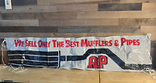 VINTAGE AP MUFFLERS & PIPES 90” X 20”  VINYL BANNER picture