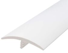 Plastic T-molding 1-1/2 Inch Flexible Polyethylene Center Barb 12 Feet White picture