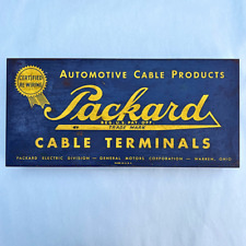 Vintage Packard Motor Car Company Metal Box Parts Cable Terminals Ohio USA picture