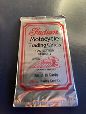 1992 indian motorcycle trading cards series 1 10 per pack This Is Per Pack picture