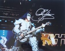 Gene Simmons autographed signed auto KISS concert 11x14 photo Real Deal hologram picture