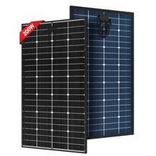 JJN Bifacial 200 Watt Solar Panel, 16BB N-Type 200W 12V 25% High Efficiency 2... picture