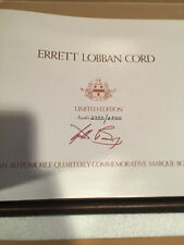 ERRETT LOBBAN CORD LAST BOOK WITH CASE #2350 PRODUCED BY AUTOMOBILE QUARTERLY picture