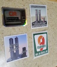 September 11th Operation Mockingbird Stickers lot of 4 INFOWARS Inspired 9/11  picture