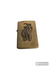 Vintage Zippo Marlboro Country Store Lighter Man on Horse Rodeo Not Tested picture