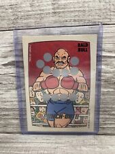 1989 Topps Nintendo BALD BULL Punch Out Trading Card Scratch Off Screen 6 picture