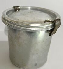 Antique Community Coffee Fresh-O-Lator Canister Storage Aluminum 7.5” GrannyCore picture