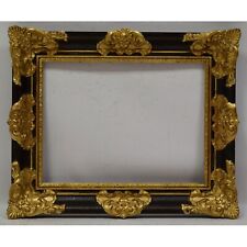 Ca. 1900-1920 Old wooden frame with metal leaf Internal: 16.1x12.2 in picture