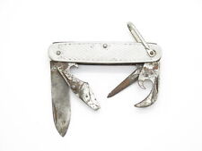 Vintage 1944 Military Pat Pend Can Opener Folding Multi Tool Camp Pocket Knife picture