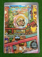 Pokemon Morpeko 135/128 30th Celebration MISCUT ERROR Alignment Dots Front Back picture