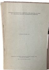 1941 Study Conditions affecting Survival in Vitro Malarial Parasite Medical Rese picture