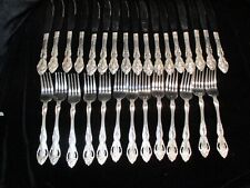 CGS INTERNATIONAL SILVERPLATE FLATWARE SILVER ABBEY ROSES 30 PIECES picture