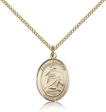 Saint Charles Borromeo Medal For Women - Gold Filled Necklace On 18 Chain - ... picture
