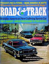 FORD GRANADA  &  MERCURY MONARCH - ROAD & TRACK MAGAZINE - AUGUST 1974 picture