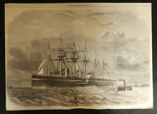 1860 The Illustrated London News Paper Great Eastern Southampton First Voyage picture
