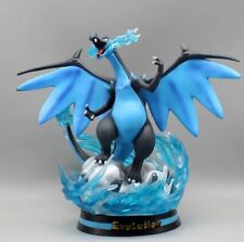Incredible Perfect Blue Charizard Glowing Maxed Out Pokemon Statue Figure Model picture