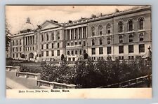 Boston, MA-Massachusetts, Stated House Side View Antique c1907, Vintage Postcard picture