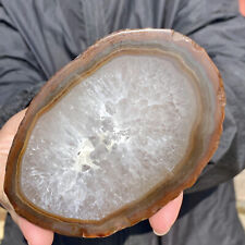 274G Natural Beautiful Agate Geode Druzy Slice ExtraLarge Gemstone picture