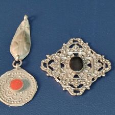 REMARKABLE AND AUTHENTIC RARE VINTAGE ROMAN HANDCRAFTED SILVER AMULET picture