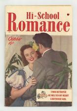 Hi-School Romance #1 VG- 3.5 1949 picture