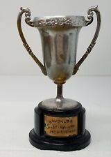 Trophy Mother's Day Gift World's Champion Homemaker Silver Black Plastic 1950s picture