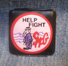 HELP FIGHT SMOG Vintage 1970's Puffy Magnet Hong Kong Humor Refrigerator EBS31 picture